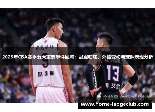 2023年CBA赛季五大重要事件回顾：冠军归属、外援变动与球队表现分析